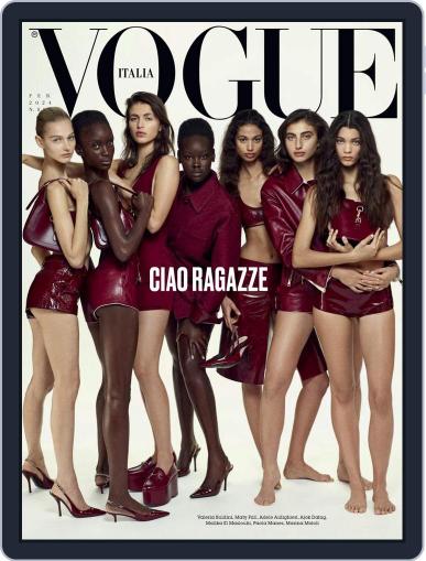 Vogue Italia February 1st, 2024 Digital Back Issue Cover