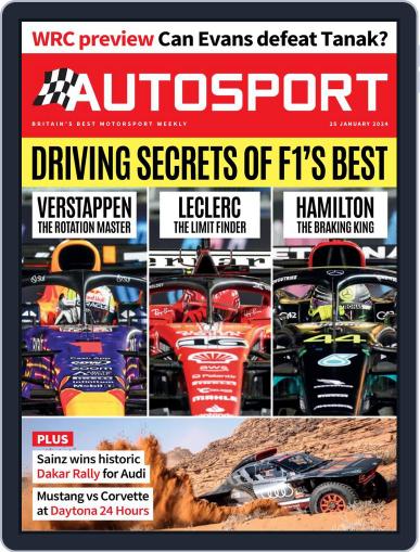 Autosport January 25th, 2024 Digital Back Issue Cover
