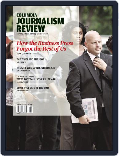 Columbia Journalism Review January 7th, 2012 Digital Back Issue Cover