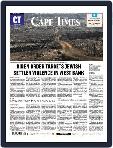 Cape Times February 2nd, 2024 Digital Back Issue Cover