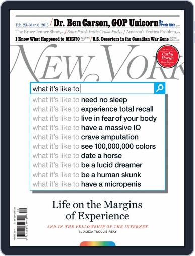 New York February 23rd, 2015 Digital Back Issue Cover