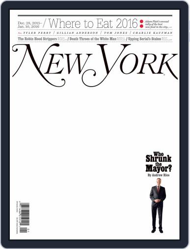 New York December 28th, 2015 Digital Back Issue Cover