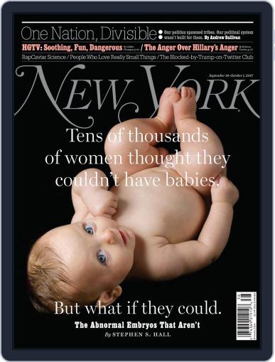 New York September 18th, 2017 Digital Back Issue Cover