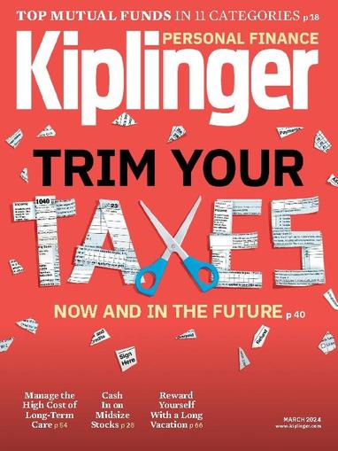 Kiplinger's Personal Finance March 1st, 2024 Digital Back Issue Cover