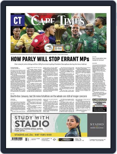 Cape Times February 7th, 2024 Digital Back Issue Cover