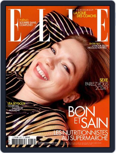 Elle France February 8th, 2024 Digital Back Issue Cover