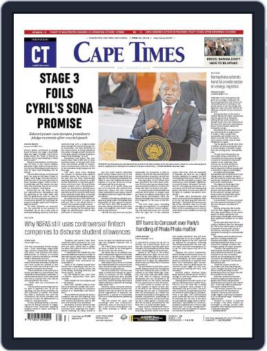 Cape Times February 9th, 2024 Digital Back Issue Cover