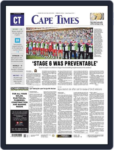 Cape Times February 12th, 2024 Digital Back Issue Cover