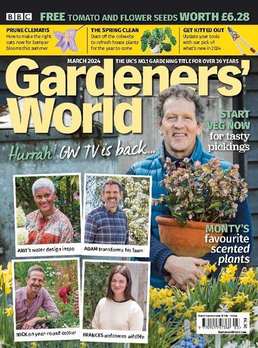 BBC Gardeners' World March 1st, 2024 Digital Back Issue Cover