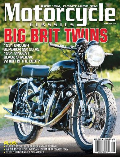 Motorcycle Classics March 1st, 2024 Digital Back Issue Cover