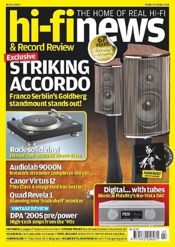 Hi Fi News March 1st, 2024 Digital Back Issue Cover