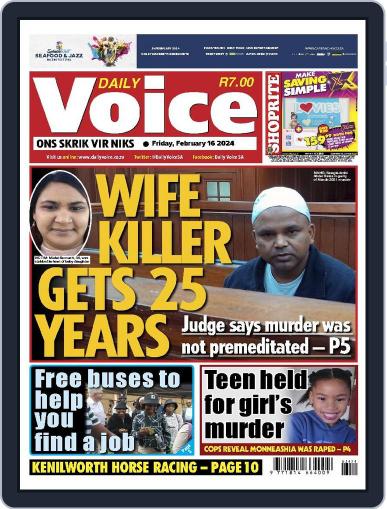Daily Voice February 16th, 2024 Digital Back Issue Cover