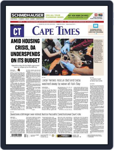 Cape Times February 19th, 2024 Digital Back Issue Cover