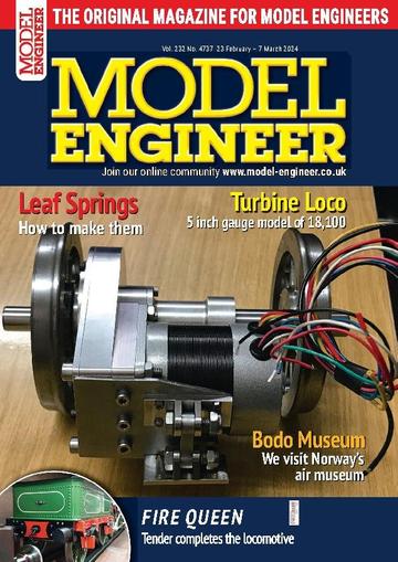 Model Engineer February 20th, 2024 Digital Back Issue Cover