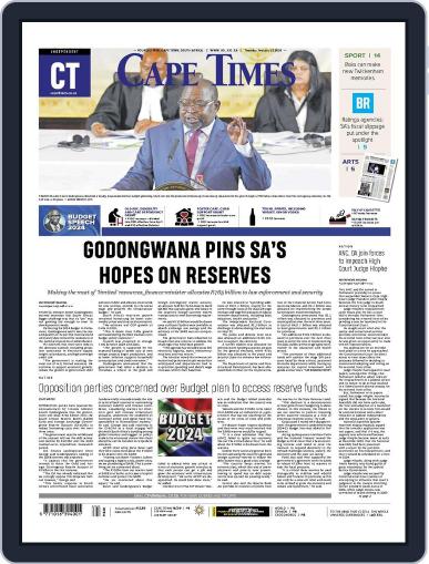 Cape Times February 22nd, 2024 Digital Back Issue Cover