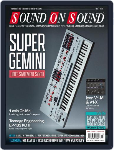 Sound On Sound USA March 1st, 2024 Digital Back Issue Cover