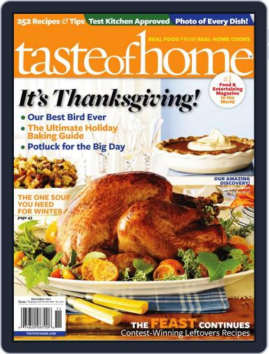 Taste of Home October 25th, 2011 Digital Back Issue Cover