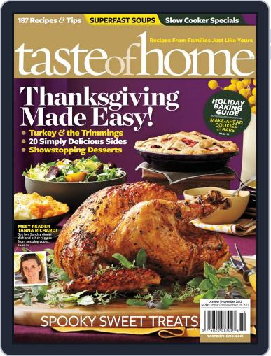 Taste of Home September 25th, 2012 Digital Back Issue Cover