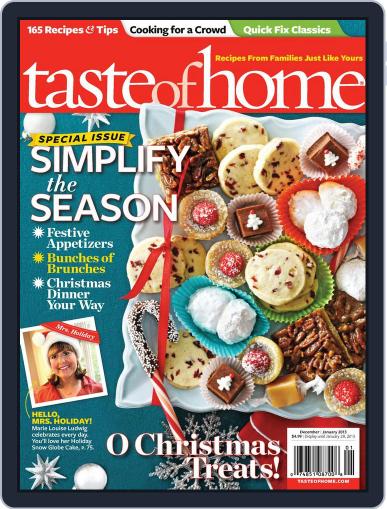 Taste of Home November 27th, 2012 Digital Back Issue Cover
