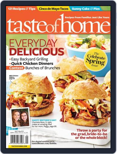 Taste of Home April 13th, 2013 Digital Back Issue Cover