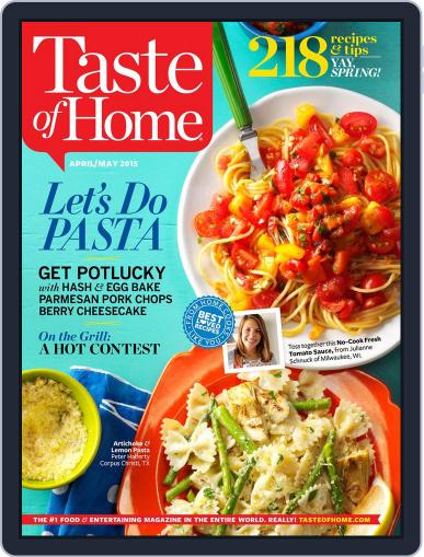 Taste of Home April 1st, 2015 Digital Back Issue Cover