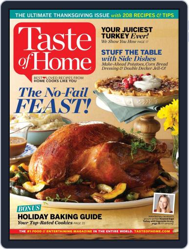 Taste of Home November 1st, 2015 Digital Back Issue Cover