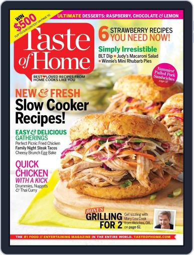 Taste of Home April 1st, 2016 Digital Back Issue Cover