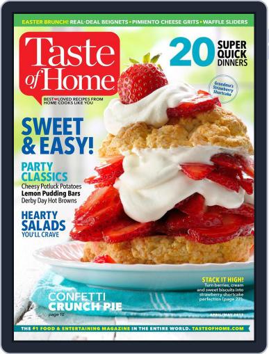 Taste of Home April 1st, 2017 Digital Back Issue Cover