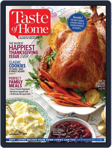 Taste of Home November 1st, 2017 Digital Back Issue Cover