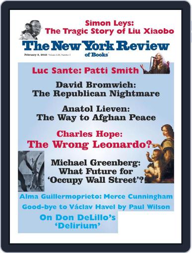 The New York Review of Books January 26th, 2012 Digital Back Issue Cover