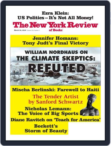 The New York Review of Books March 7th, 2012 Digital Back Issue Cover
