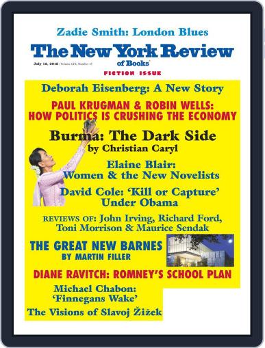 The New York Review of Books June 27th, 2012 Digital Back Issue Cover