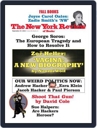 The New York Review of Books September 12th, 2012 Digital Back Issue Cover