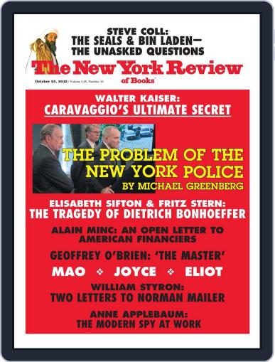 The New York Review of Books October 10th, 2012 Digital Back Issue Cover