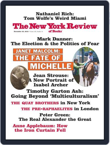 The New York Review of Books November 7th, 2012 Digital Back Issue Cover