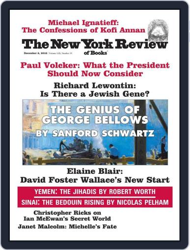 The New York Review of Books November 21st, 2012 Digital Back Issue Cover