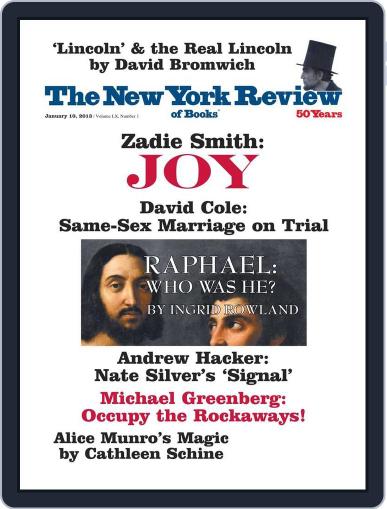 The New York Review of Books December 24th, 2012 Digital Back Issue Cover