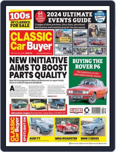 Classic Car Buyer February 28th, 2024 Digital Back Issue Cover