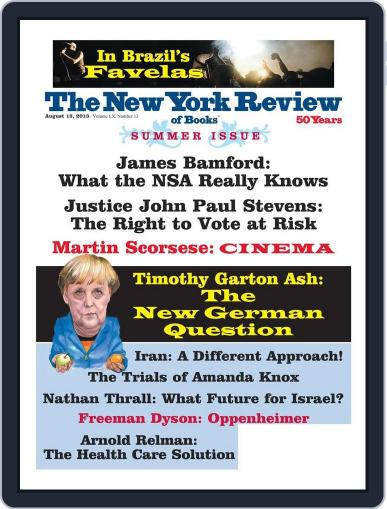 The New York Review of Books July 26th, 2013 Digital Back Issue Cover