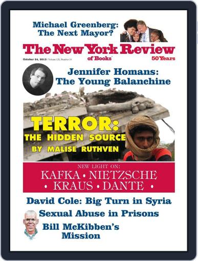 The New York Review of Books October 4th, 2013 Digital Back Issue Cover