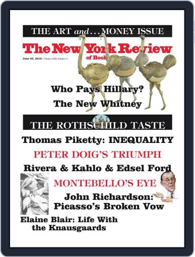 The New York Review of Books June 5th, 2015 Digital Back Issue Cover