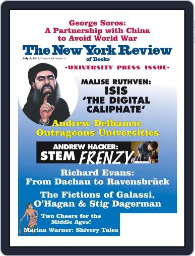 The New York Review of Books June 19th, 2015 Digital Back Issue Cover