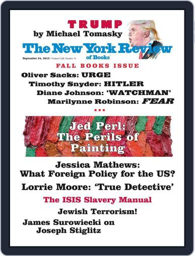 The New York Review of Books September 4th, 2015 Digital Back Issue Cover