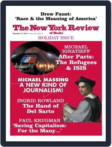 The New York Review of Books December 17th, 2015 Digital Back Issue Cover