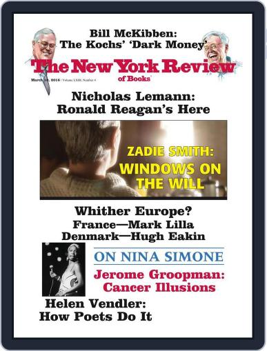 The New York Review of Books February 19th, 2016 Digital Back Issue Cover
