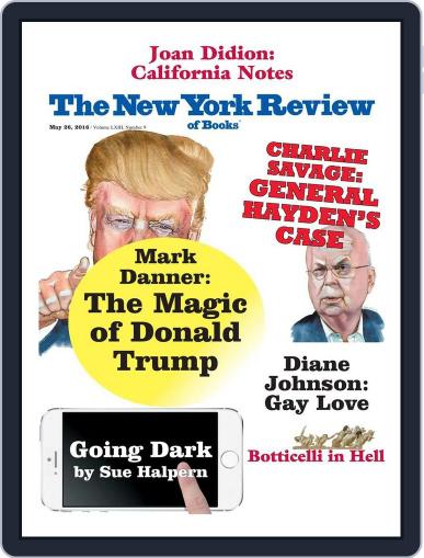 The New York Review of Books May 6th, 2016 Digital Back Issue Cover