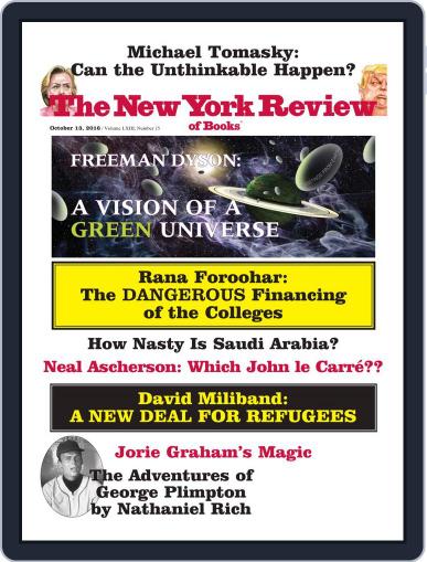 The New York Review of Books October 13th, 2016 Digital Back Issue Cover