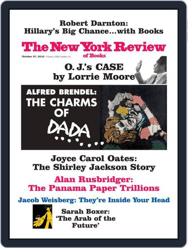 The New York Review of Books October 27th, 2016 Digital Back Issue Cover