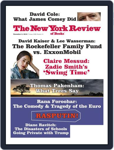The New York Review of Books December 8th, 2016 Digital Back Issue Cover