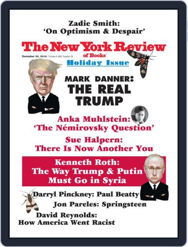 The New York Review of Books December 22nd, 2016 Digital Back Issue Cover